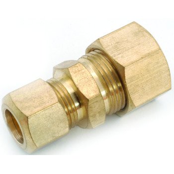 Anderson Metals 750082-1008 Reducing Pipe Union, 1/2 x 5/8 in, Compression, Brass, 200 psi Pressure