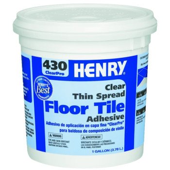 Henry 430 ClearPro 12098 Floor Adhesive, Clear, 1 gal Pail