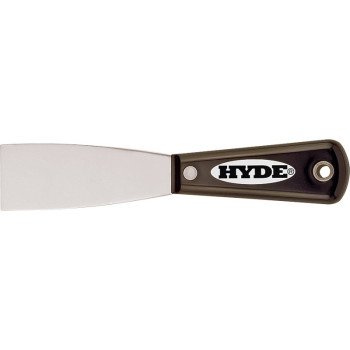 Hyde 02150 Putty Knife, 1-1/2 in W Blade, HCS Blade, Nylon Handle