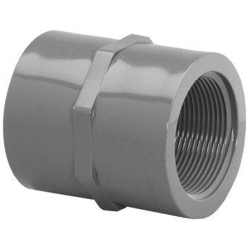 Lasco 830015BC Pipe Coupling, 1-1/2 in, FIP, PVC, SCH 80 Schedule