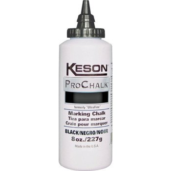 Keson 8BLACK Marking Chalk Refill, Black