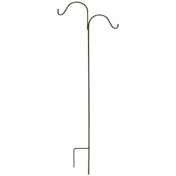 Landscapers Select GB-3092-3L Shepherd Hook, 24 in L, 64 in H, Steel, Black, Matte, Floor Standing Mounting