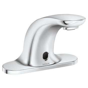 Moen M-Power Series CA8301 Electronic Heavy-Duty Lavatory Faucet, 0.5 gpm, 3-Faucet Hole, Cast Brass, Chrome Plated