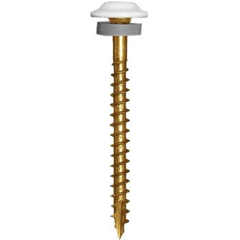 GRK Fasteners 120670 Cabinet Screw, 1-1/2 in L, Washer Head, Star Drive, Zip-Tip Point, Steel, Powder-Coated, 80 PK