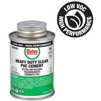 Oatey 30850V Heavy-Duty Medium Set Cement, 4 oz Can, Liquid, Clear