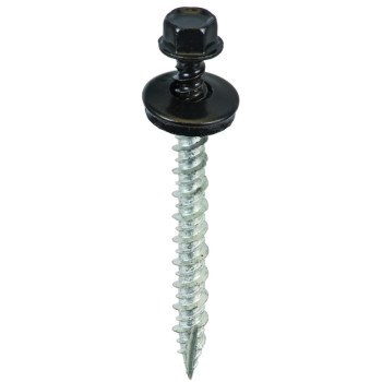 Acorn International SW-MW2BK250 Screw, #9 Thread, High-Low, Twin Lead Thread, Hex Drive, Self-Tapping, Type 17 Point, 250/BAG