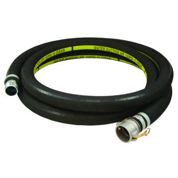 Abbott Rubber 1210-2000-20-CN Water Suction Hose, 2 in ID, 20 ft L, Camlock Female x MNPT, EPDM Rubber