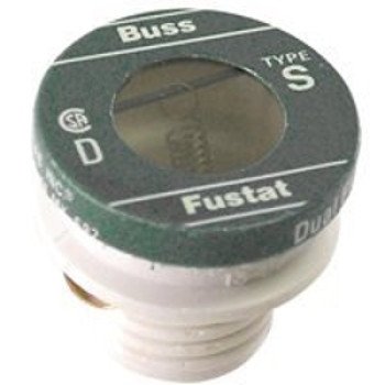 Bussmann BP/S-8 Plug Fuse, 8 A, 125 V, 10 kA Interrupt, Low Voltage, Time Delay Fuse