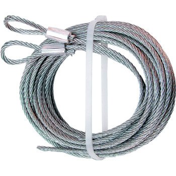 Prime-Line GD 52100 Aircraft Cable, 1/8 in Dia, 12 ft L, Carbon Steel, Galvanized