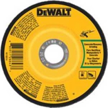 DEWALT DWA4514CH Grinding Wheel, 7 in Dia, 1/4 in Thick, 5/8-11 in Arbor, 24 Grit, Extra Coarse, Aluminum Oxide Abrasive