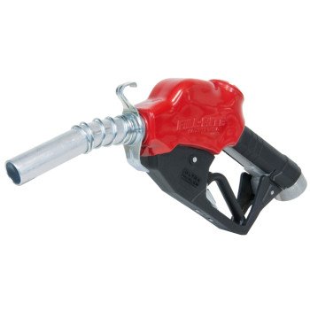 Fill-Rite N100DAU13 Fuel Nozzle, 1 in, FNPT, 5 to 40 gpm, Aluminum, Red