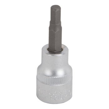 Vulcan 3506005220 Hex Bit Socket, 5 mm Tip, 3/8 in Drive, Chrome, 1-7/8 in OAL