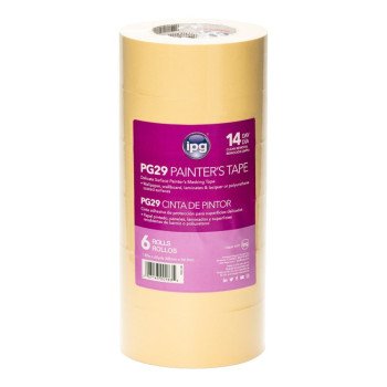 IPG PG29..24R Masking Tape, 60 yd L, 1.88 in W, Paper Backing, Beige