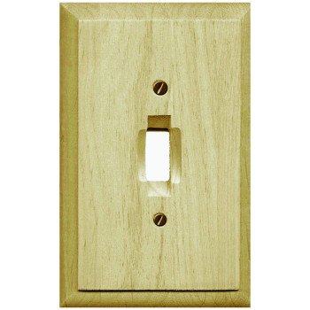 Atron Traditional Series 4-411T Wallplate, 4-3/4 in L, 3 in W, 1-Gang, Wood