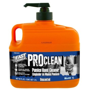Fast Orange 65230 Hand Cleaner with Pump, Gray, Floral, 64 fl-oz, Bottle