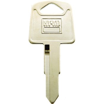 Hy-Ko 11010HD75 Key Blank, Brass, Nickel, For: Honda's Motorcycle