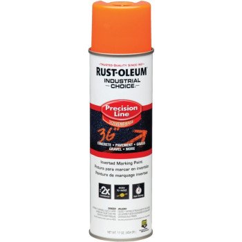 Rust-Oleum 201516 Inverted Marking Spray Paint, Gloss, APWA Orange, 17 oz, Can