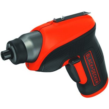 Black+Decker BDCS30C Screwdriver, Battery Included, 4 V, 1.4 Ah, 1/4 in Chuck, Hex Chuck