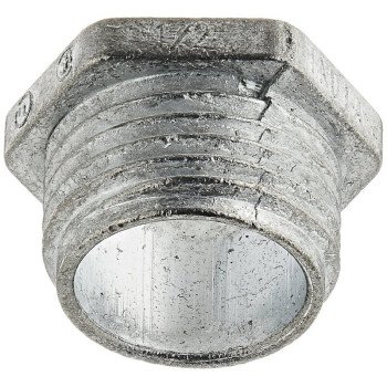 Halex 20701 Conduit Chase Nipple, 1/2 in Threaded, 1.02 in OD, Zinc, 2/BAG