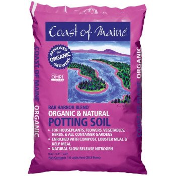 Coast of Maine Harbor Blend 1CBBH1 Bar Organic Potting Soil, 1 cu-ft Bag