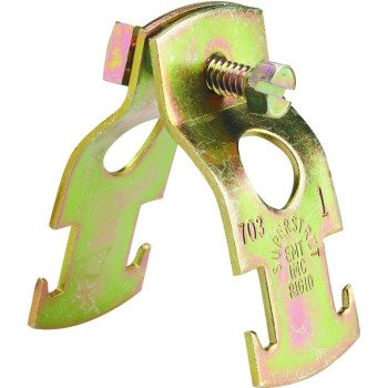 SuperStrut Z703 2-25 Pipe Clamp, Steel, Gold, Galvanized