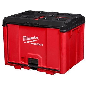 Milwaukee PACKOUT 48-22-8445 Tool Cabinet, 50 lb, 20 in OAW, 15 in OAH, 15 in OAD, Polymer, Black/Red