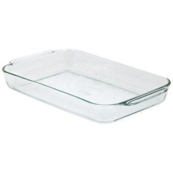 Pyrex 6001040 Baking Dish, 4.5 L, Glass, Red