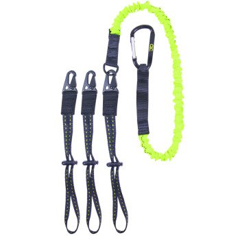 CLC GEAR LINK 1025 Interchangeable End Tool Lanyard, 41 to 56 in L, 6 lb Working Load, Carabiner End Fitting