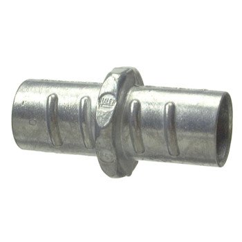 Halex 04507B Conduit Coupling, 3/4 in Screw, 1.12 in OD, Zinc-Plated