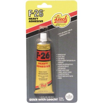 Leech Adhesives F26-32 Construction Adhesive, Beige, 1.25 fl-oz Tube