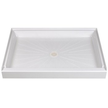 Durabase 3448M Shower Base, 34 in L, 48 in W, 5-1/2 in H, Fiberglass, White