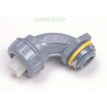 IPEX LQTC90-050 Elbow, 1/2 in Trade Size, 90 deg Angle, SCH 80 Schedule Rating, PVC, MPT, Gray