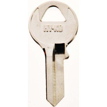 Hy-Ko 11010VR5 Key Blank, Brass, Nickel, For: Viro Cabinet, House Locks and Padlocks