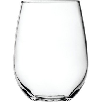 Anchor Hocking Vienna Series 95141AHG17 Stemless Wine Glass, 15 oz Capacity, Glass, White, Dishwasher Safe: Yes