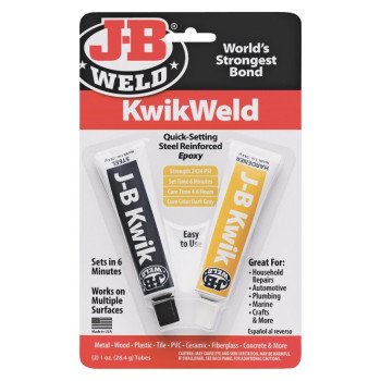 J-B Weld 8276 Cold Weld Epoxy, Dark Gray, Solid, 1 oz, Tube