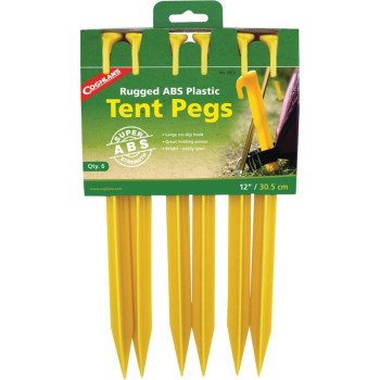 Coghlan's 9312 Tent Peg, 12 in L, ABS