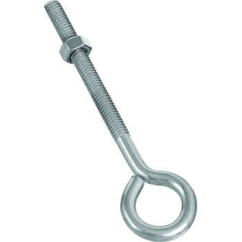 National Hardware N221-663 Eye Bolt, 3/8-16 Thread, 3 in L Thread, 1 in ID Dia Eye, 4.35 in L Shank, 160 lb Working Load