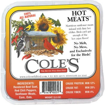 Cole's Hot Meats HMSU Suet Cake, 11.75 oz