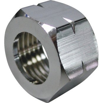 ProSource PMB-095 Faucet Coupling Nut, Brass, Silver, Chrome Plated