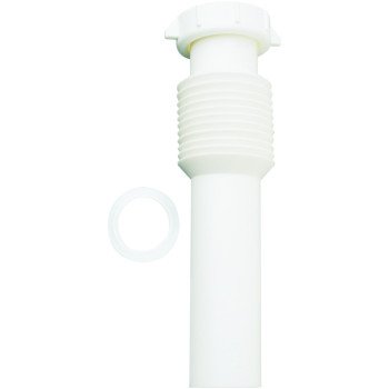 Plumb Pak PP812-1 Sink Tailpiece, 1-1/2 in, 12 in L, Slip-Joint, Plastic