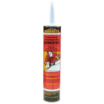 Quikrete 990212 Polyurethane Adhesive, Gray, 300 mL Cartridge