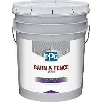 PPG GLBFEX10WH05 Exterior Latex, Flat, White, Liquid, 5 gal