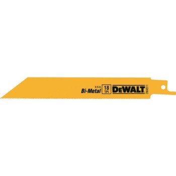 DEWALT DW4811B25 Reciprocating Saw Blade, Applicable Materials: Angle Iron, Metal, Rubber, 3/4 in W, 6 in L