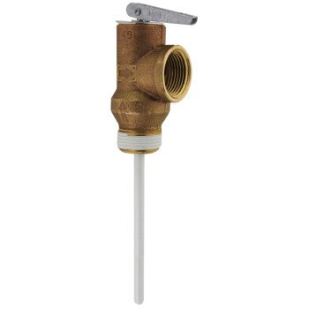 Richmond RP12574 Temperature and Pressure Relief Valve, 3/4 in, NPT, 150 psi Setting