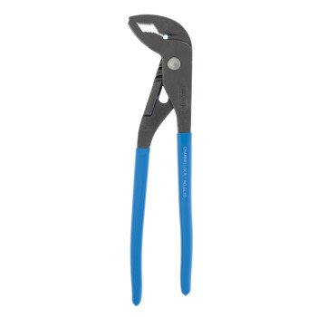 Channellock GRIPLOCK Series GL10 Tongue and Groove Plier, 9-1/2 in OAL, 1-1/4 in Jaw Opening, Blue Handle, 1.34 in L Jaw