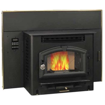 US Stove 6041I Corn and Pellet Fireplace Insert Stove, 27-3/4 in W, 31 in D, 23-3/4 in H, 2200 sq-ft Heating, Steel