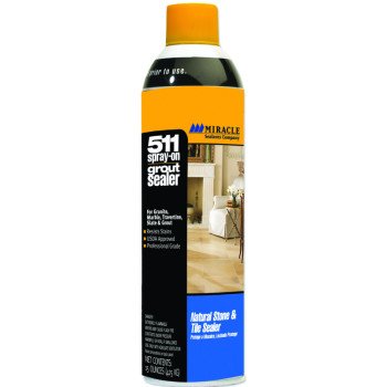 Miracle Sealants GRT-SLR-AERO-6/1 Grout Sealer, Liquid, Clear, 15 oz, Can