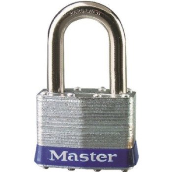 Master Lock 5UPLF Padlock, 3/8 in Dia Shackle, 1-1/2 in H Shackle, Hardened Boron Alloy Steel Shackle, Steel Body