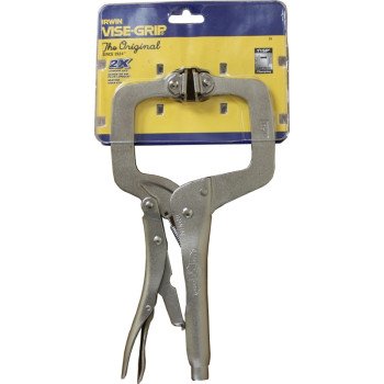 Irwin 20 C-Clamp, 1000 lb Clamping, 3-3/8 in Max Opening Size, 2-5/8 in D Throat, Steel Body