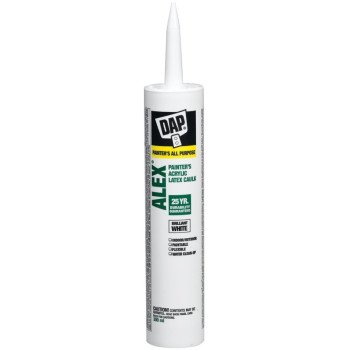 DAP ALEX 73630 Painter's Caulk, White, 40 to 100 deg F, 300 mL Cartridge